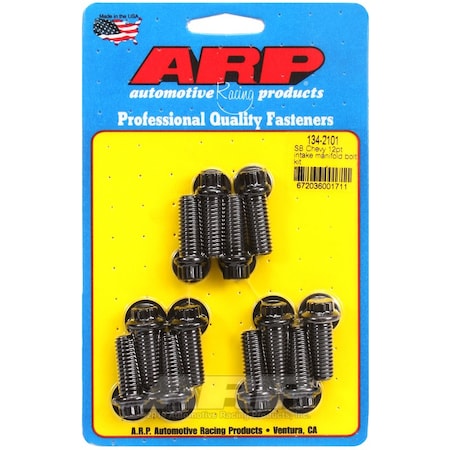 Arp SB CHEVY 12PT INTAKE MANIFOLD BOLT KIT (3/8 SOCKET) 134-2101